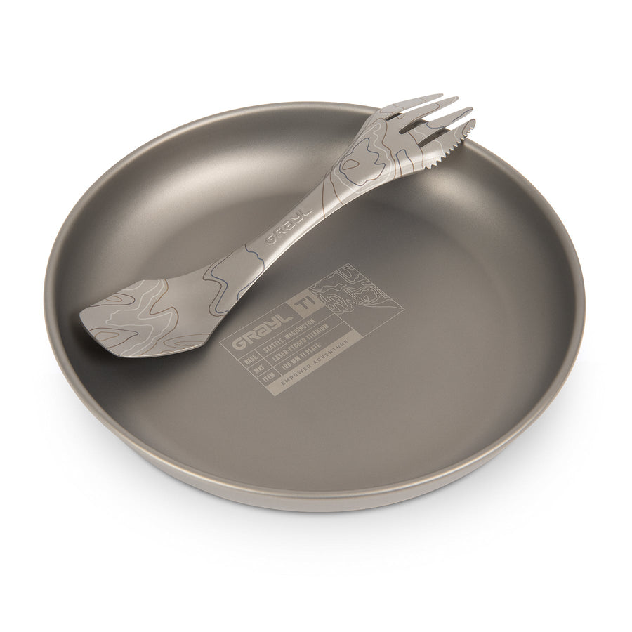 Grayl 180mm Titanium Plate -Titanium