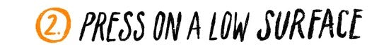 2. Press Water Filter On a Low Surface