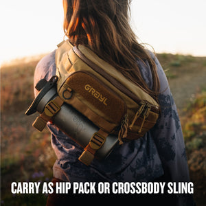 Grayl® Transport Hip Pack & Crossbody Sling / Hip Pack Or Body Sling / Wander Blue / Covert Black / Coyote Brown / Olive Drab